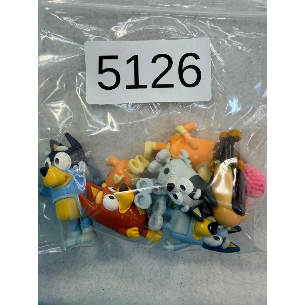Bluey and Friends Articulated Figure Lot Bandit Chilli Bingo Muffin Snickers 9pc